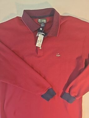 Ivy Crew Mens Long Sleeve Polo Shirt Size XXL  NWT Vintage Preppy Classic